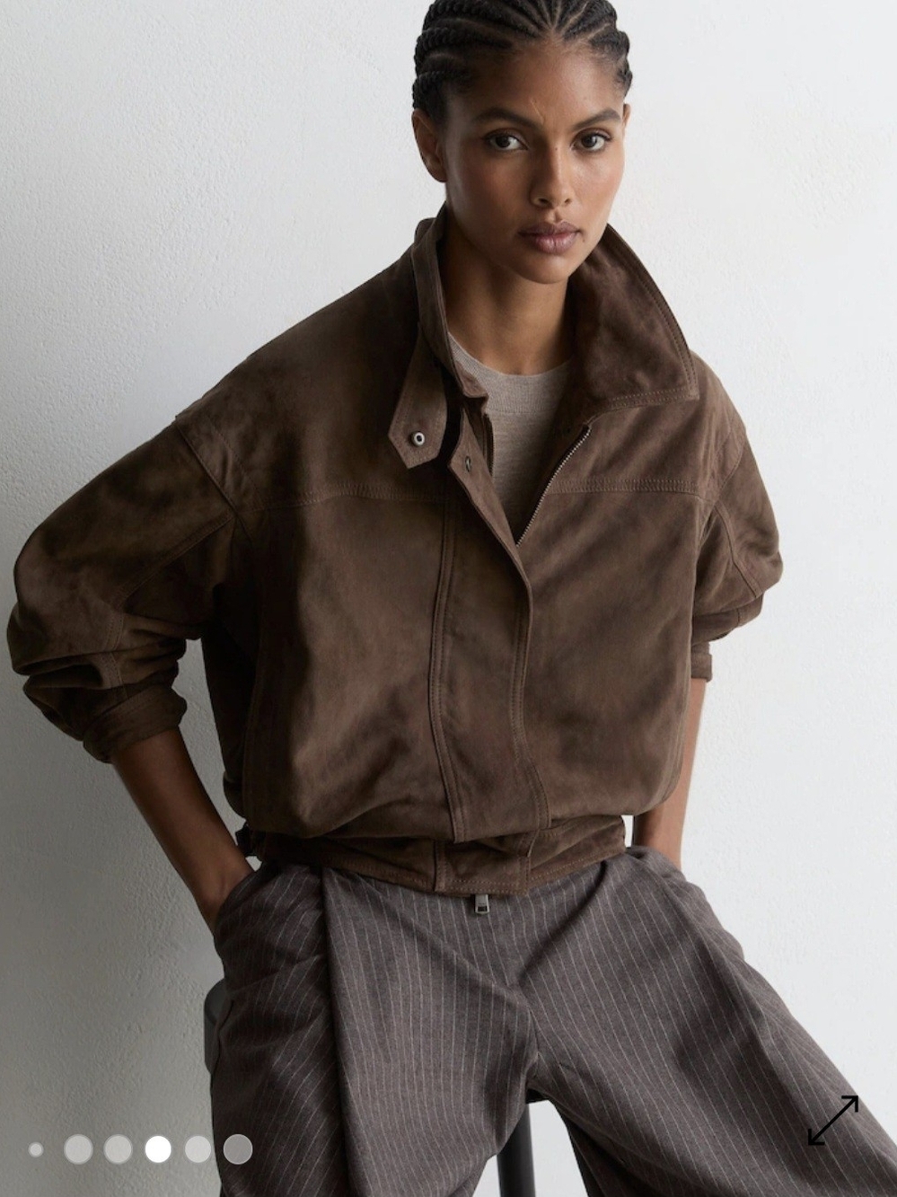 Reiss Cooper Suede Relaxed Fit Jacket 4 $895 - Picture 8 of 15